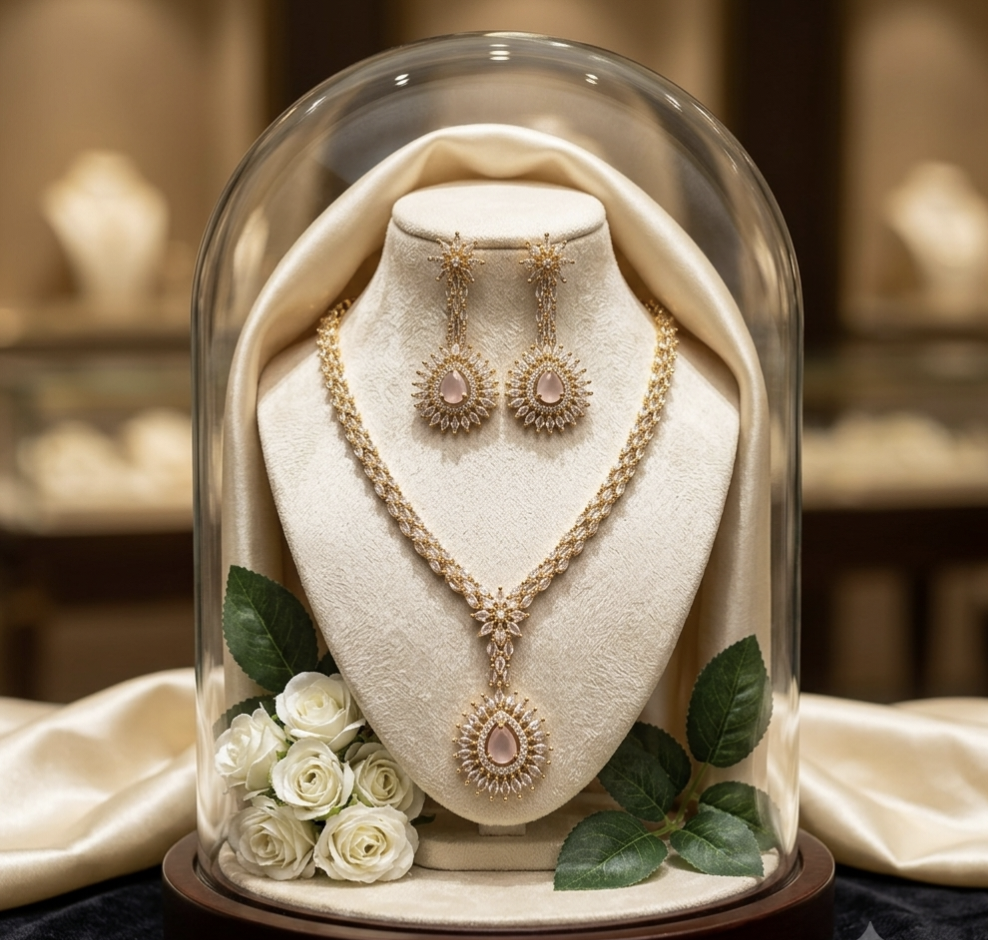 Gulabi Noor Necklace Set