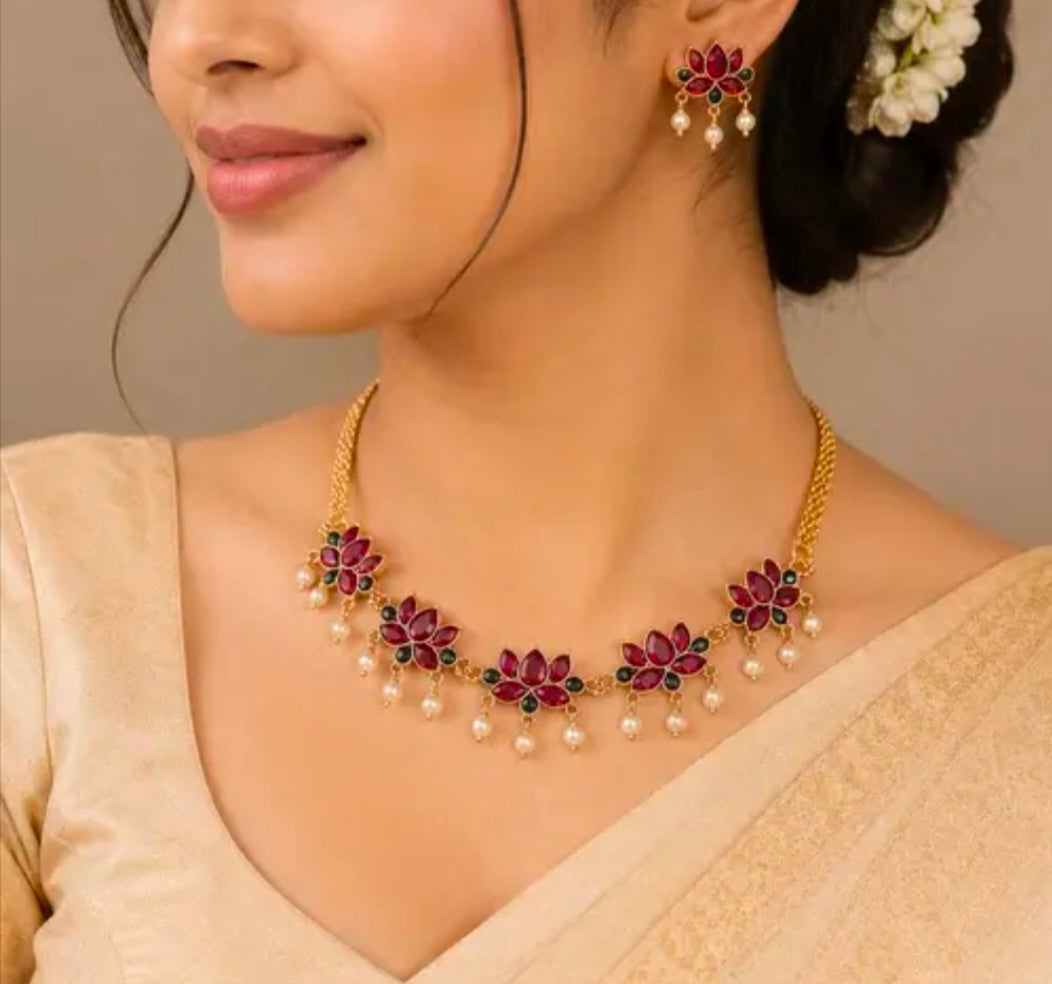Onam Special Jewelry Lotus