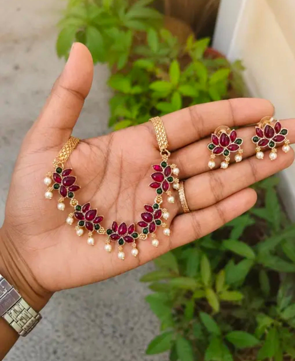 Onam Special Jewelry Lotus