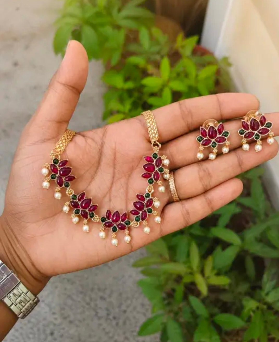Onam Special Jewelry Lotus