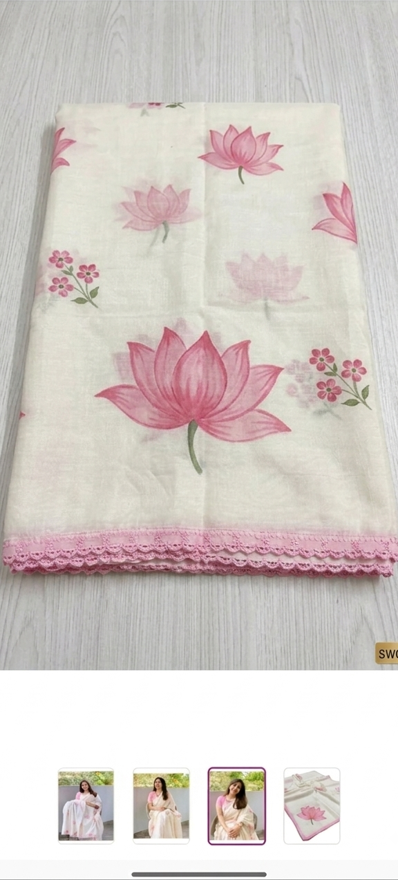 Kerala onam Cotton collection digital print Traditional look saree